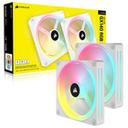 CORSAIR iCUE LINK QX140 RGB STARTER KIT (컨트롤러/2팩, 화이트) 썸네일