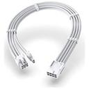 EZDIY-FAB PCIE 6+2 연장 슬리빙 케이블 (0.3m, 화이트) 썸네일