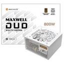 맥스엘리트 MAXWELL DUO 800W 80PLUS브론즈 PCIE5 플랫 화이트 썸네일