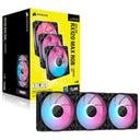 CORSAIR iCUE LINK RX120 MAX RGB (컨트롤러/3팩, 블랙) 썸네일