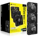 CORSAIR iCUE LINK RX120 MAX PWM THICK STARTER KIT (컨트롤러/3팩, 블랙) 썸네일