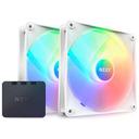 NZXT F140 RGB CORE (컨트롤러/2팩, 화이트) 썸네일