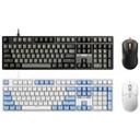 ABKO KM580 저소음 기계식 키보드 마우스 세트 (화이트) 썸네일