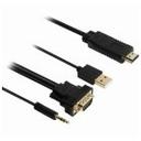 리버네트워크 VGA to HDMI 변환 케이블 (NX927, 1.8m) 썸네일