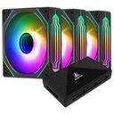 Segotep HB12 리버스 ARGB PWM (컨트롤러/3팩, 블랙) 썸네일