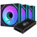 AONE STORM INFINITY PRO-120 ARGB PWM (컨트롤러/3팩, 블랙) 썸네일